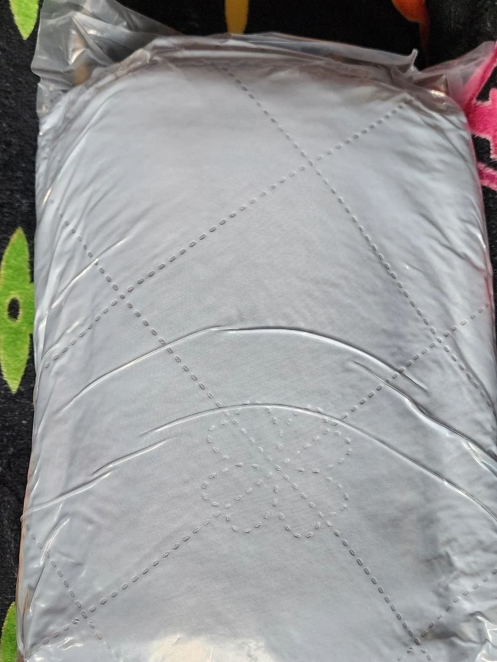 Light Blue Quilted  Cooling Blanket King Size